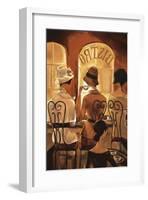 Rendezvous au Bistro-Trish Biddle-Framed Giclee Print