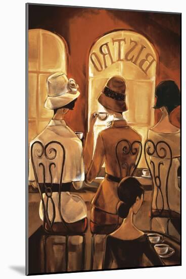 Rendezvous au Bistro-Trish Biddle-Mounted Giclee Print