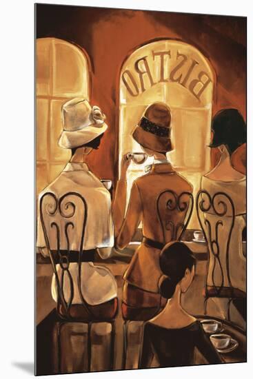 Rendezvous au Bistro-Trish Biddle-Mounted Giclee Print