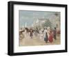 Rendezvous near the Grand Palais, Paris-Carlos Alonso Perez-Framed Giclee Print