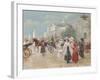 Rendezvous near the Grand Palais, Paris-Carlos Alonso Perez-Framed Giclee Print