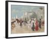 Rendezvous near the Grand Palais, Paris-Carlos Alonso Perez-Framed Giclee Print