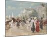 Rendezvous near the Grand Palais, Paris-Carlos Alonso Perez-Mounted Giclee Print