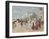 Rendezvous near the Grand Palais, Paris-Carlos Alonso Perez-Framed Giclee Print