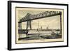 Rendsburg, Hochbrücke, Dampfer Hohenzollern-null-Framed Giclee Print