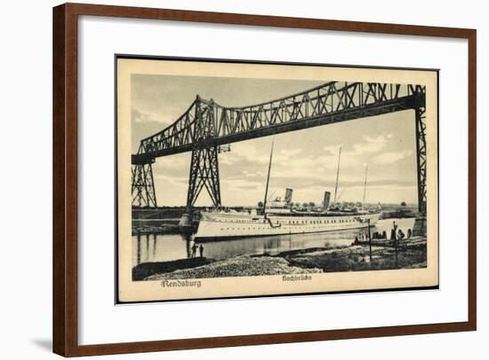 Rendsburg, Hochbrücke, Dampfer Hohenzollern-null-Framed Giclee Print