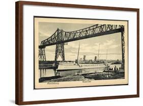 Rendsburg, Hochbrücke, Dampfer Hohenzollern-null-Framed Giclee Print