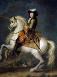 Equestrian Portrait of Louis XIV (1638-171)-René-Antoine Houasse-Stretched Canvas