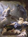 Mercury Playing the Flute to Lull the Shepherd Argus-René Antoine Houasse-Giclee Print