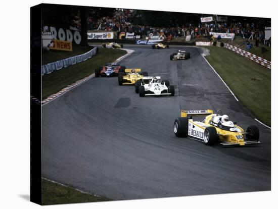 Rene Arnoux in the British Grand Prix, Brands Hatch, 1980-null-Stretched Canvas
