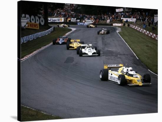 Rene Arnoux in the British Grand Prix, Brands Hatch, 1980-null-Stretched Canvas