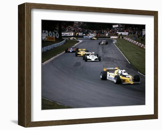 Rene Arnoux in the British Grand Prix, Brands Hatch, 1980-null-Framed Photographic Print