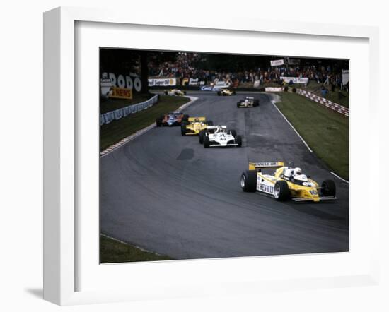 Rene Arnoux in the British Grand Prix, Brands Hatch, 1980-null-Framed Photographic Print