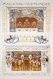 Two Shop-Front Designs: a Perfume Seller's and a Toyshop, C.1880-95 (Colour Litho)-Rene Binet-Framed Giclee Print