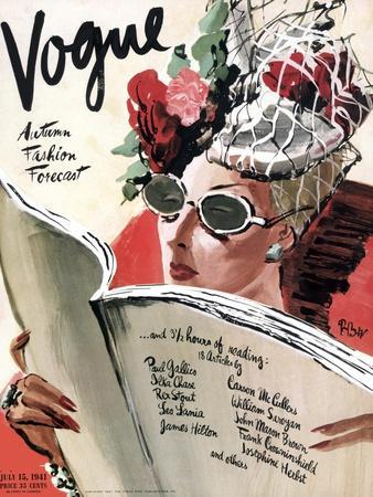 Vogue Cover - July 1941 - Summer Reading