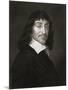 Rene Descartes (1596-1650) from 'The Gallery of Portraits', Published 1833-null-Mounted Giclee Print