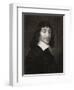 Rene Descartes (1596-1650) from 'The Gallery of Portraits', Published 1833-null-Framed Giclee Print