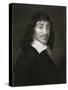 Rene Descartes (1596-1650) from 'The Gallery of Portraits', Published 1833-null-Stretched Canvas