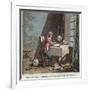 Rene Descartes (1596-1650) Writing His World System-Desfontaines-Framed Giclee Print