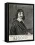 Rene Descartes, French Mathematician and Philosopher-Frans Hals-Framed Stretched Canvas