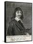 Rene Descartes, French Mathematician and Philosopher-Frans Hals-Framed Stretched Canvas