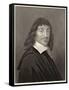 Rene Descartes French Mathematician and Philosopher-William Holl the Younger-Framed Stretched Canvas