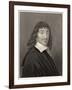 Rene Descartes French Mathematician and Philosopher-William Holl the Younger-Framed Art Print