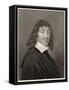 Rene Descartes French Mathematician and Philosopher-William Holl the Younger-Framed Stretched Canvas