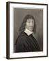 Rene Descartes French Mathematician and Philosopher-William Holl the Younger-Framed Art Print