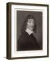 Rene Descartes French Mathematician and Philosopher-William Holl the Younger-Framed Art Print