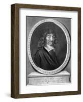 Rene Descartes, French Mathematician and Philosopher-Peter Schenk-Framed Art Print