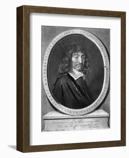 Rene Descartes, French Mathematician and Philosopher-Peter Schenk-Framed Art Print