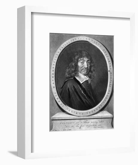 Rene Descartes, French Mathematician and Philosopher-Peter Schenk-Framed Art Print