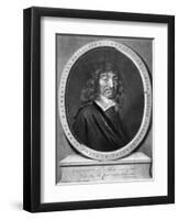 Rene Descartes, French Mathematician and Philosopher-Peter Schenk-Framed Art Print