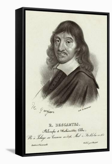 Rene Descartes, French Mathematician-null-Framed Stretched Canvas