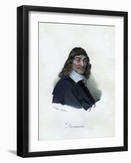 Rene Descartes, French Philosopher, Mathematician, and Scientist-Delpech-Framed Giclee Print