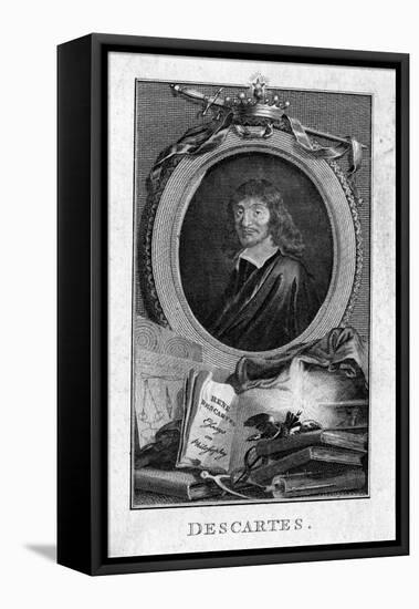 Rene Descartes-null-Framed Stretched Canvas
