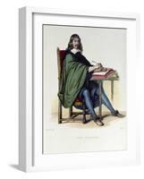 Rene Descartes-Claude Jacquand-Framed Giclee Print