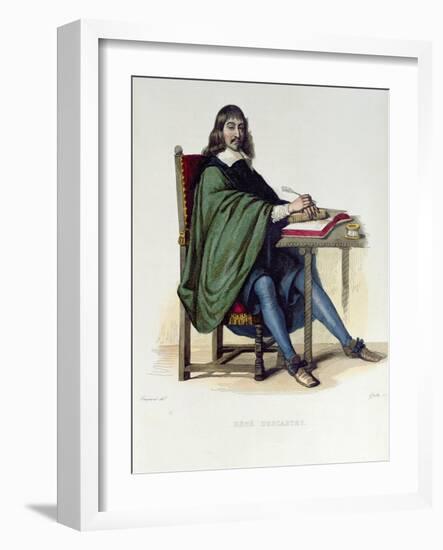 Rene Descartes-Claude Jacquand-Framed Giclee Print