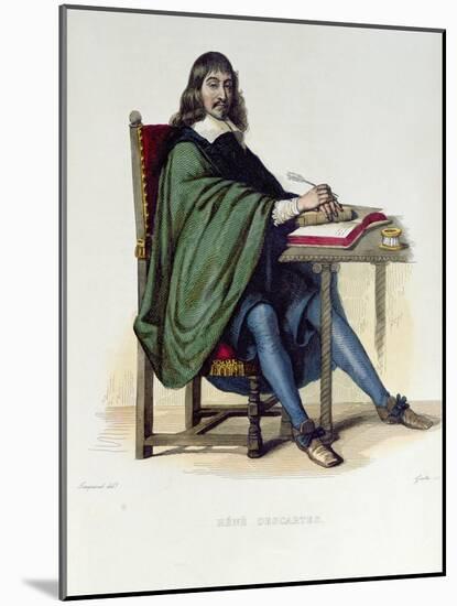 Rene Descartes-Claude Jacquand-Mounted Giclee Print