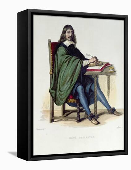 Rene Descartes-Claude Jacquand-Framed Stretched Canvas