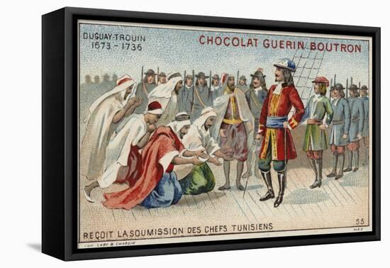 Rene Duguay-Trouin Accepting the Surrender of Tunisian Chiefs-null-Framed Stretched Canvas