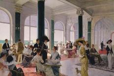 Afternoon Tea, C.1910-Rene Lelong-Framed Giclee Print