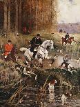 Scene De Chasse a Cour-Rene Princeteau-Premium Giclee Print