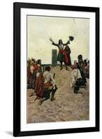 René-Robert Cavelier, Sieur de La Salle-Howard Pyle-Framed Giclee Print