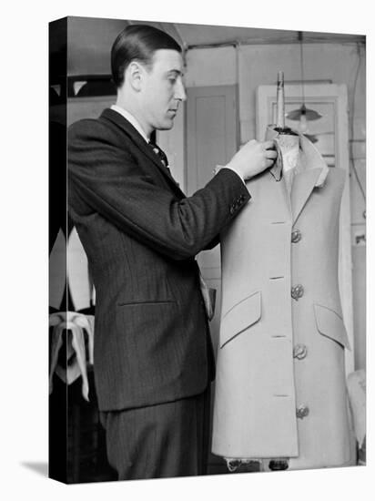 Rene, the Head Tailor, Hemming a Dress Jacket-John Phillips-Stretched Canvas