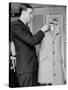 Rene, the Head Tailor, Hemming a Dress Jacket-John Phillips-Stretched Canvas