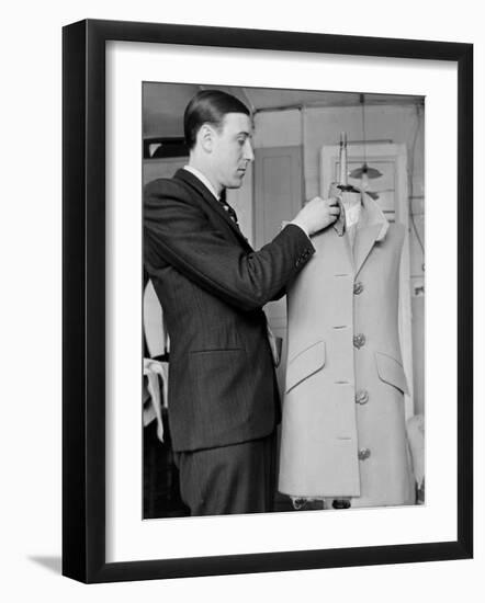 Rene, the Head Tailor, Hemming a Dress Jacket-John Phillips-Framed Photographic Print