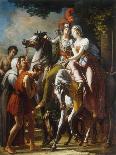 The Departure of Angelica and Medoro-Rene Theodore Berthon-Mounted Giclee Print