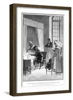 Rene Theophile Hyacinthe Laennec, French Physician Who Invented the Stethoscope, 1889-null-Framed Giclee Print